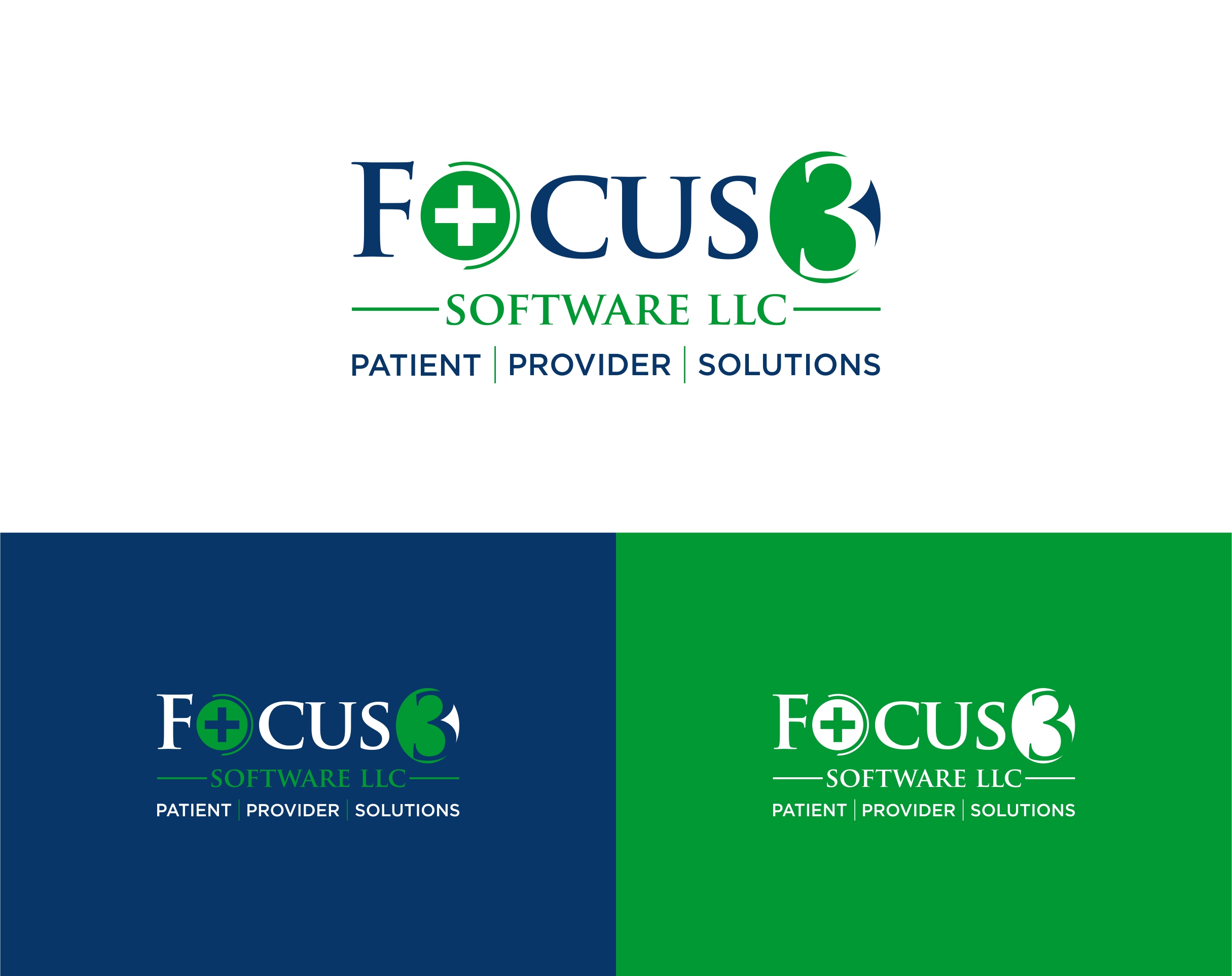 Logo Design by Sarah Graphic for Focus3 Software LLC | Design #23719910