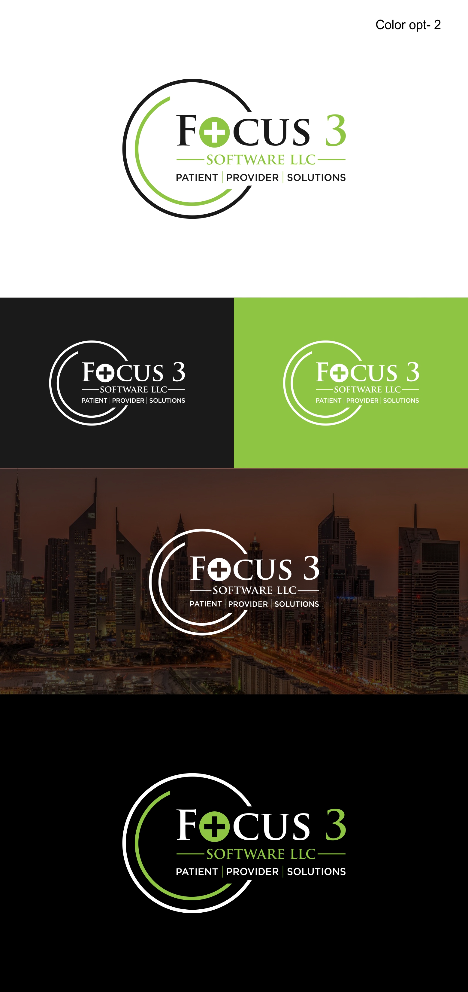 Logo Design by Sarah Graphic for Focus3 Software LLC | Design #23799174
