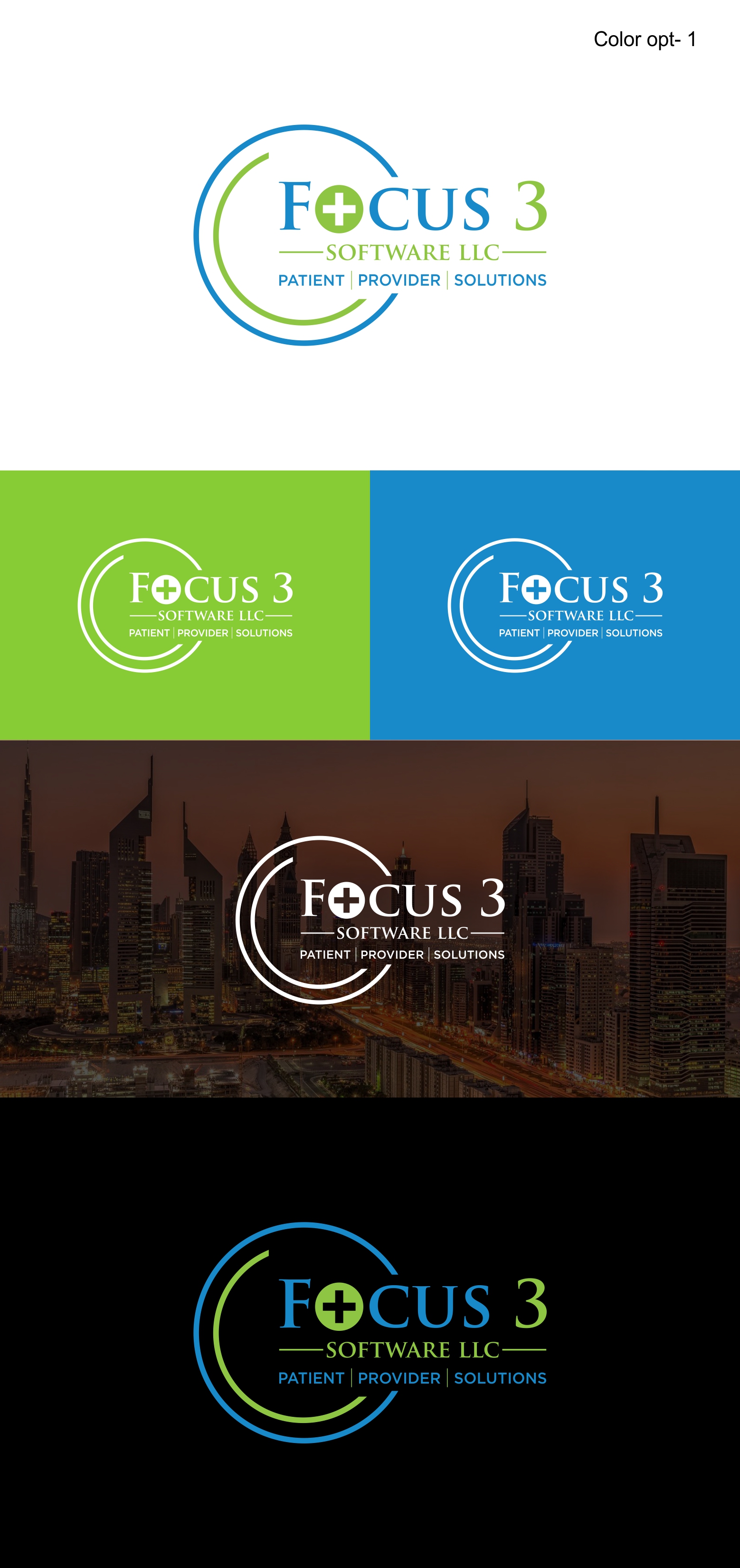 Logo Design by Sarah Graphic for Focus3 Software LLC | Design #23799175