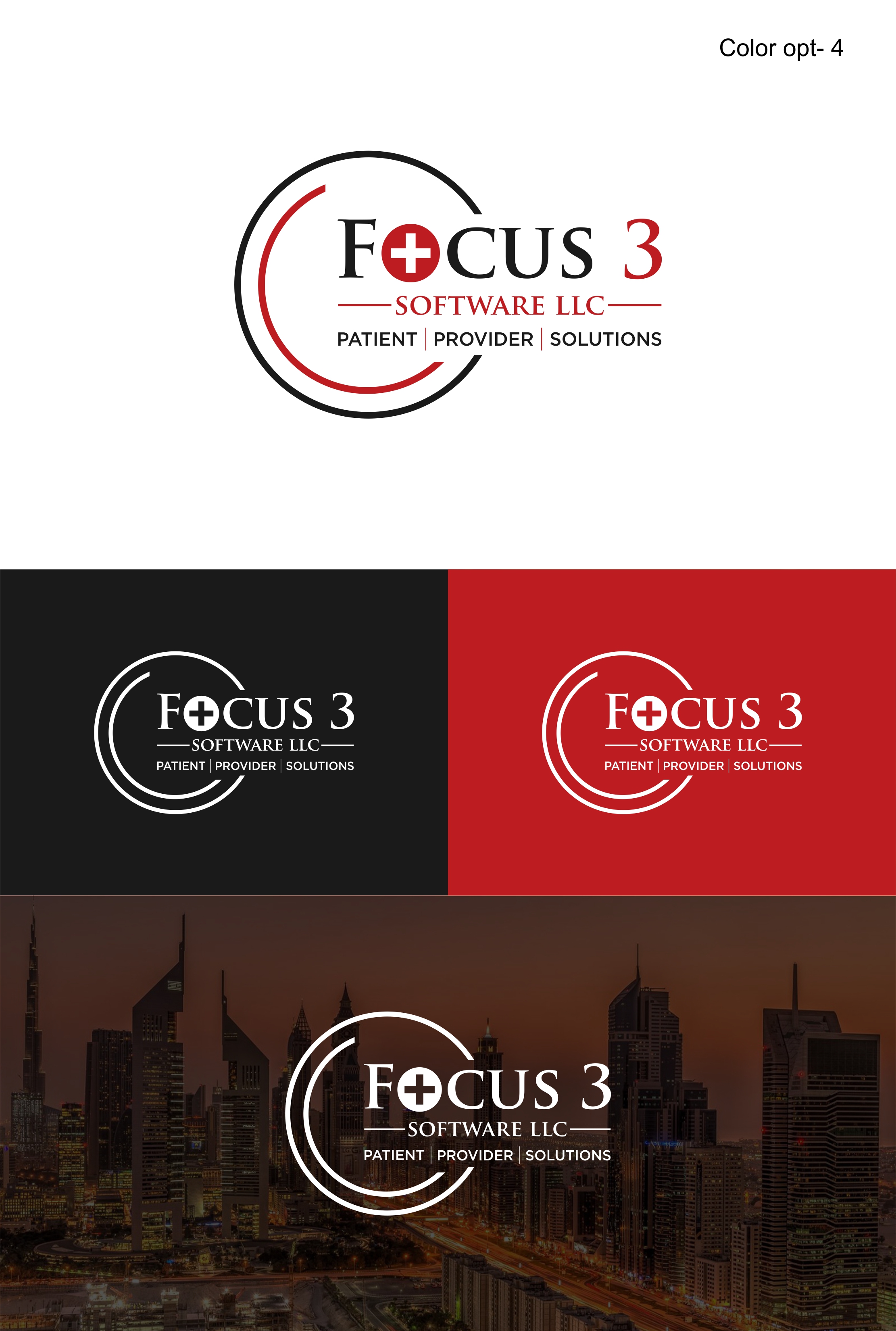 Logo Design by Sarah Graphic for Focus3 Software LLC | Design #23799177