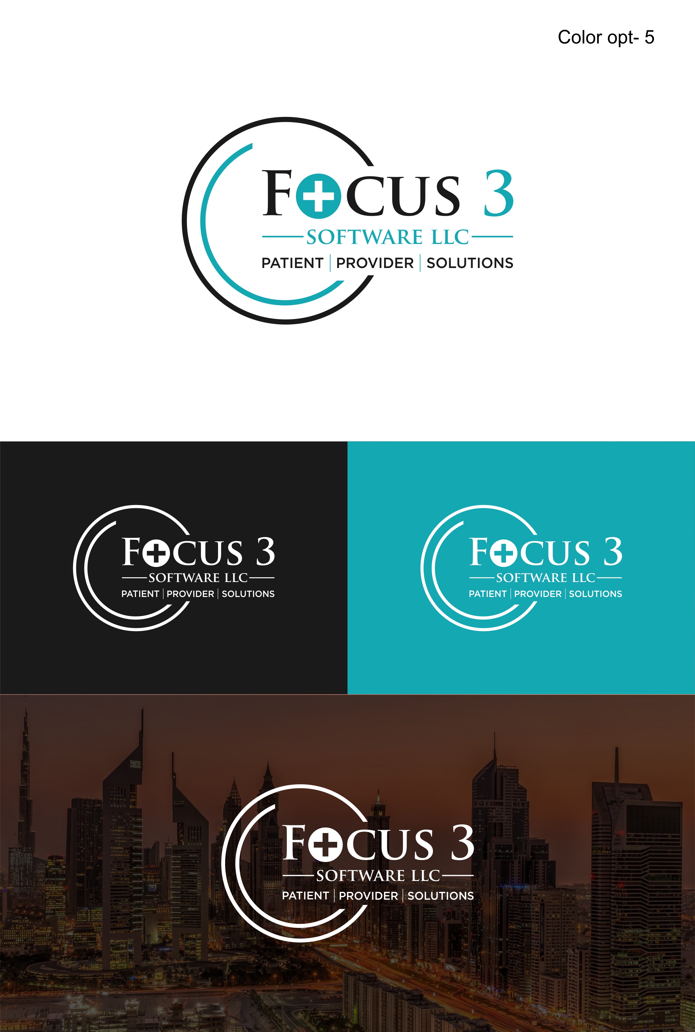 Logo Design by Sarah Graphic for Focus3 Software LLC | Design #23799178
