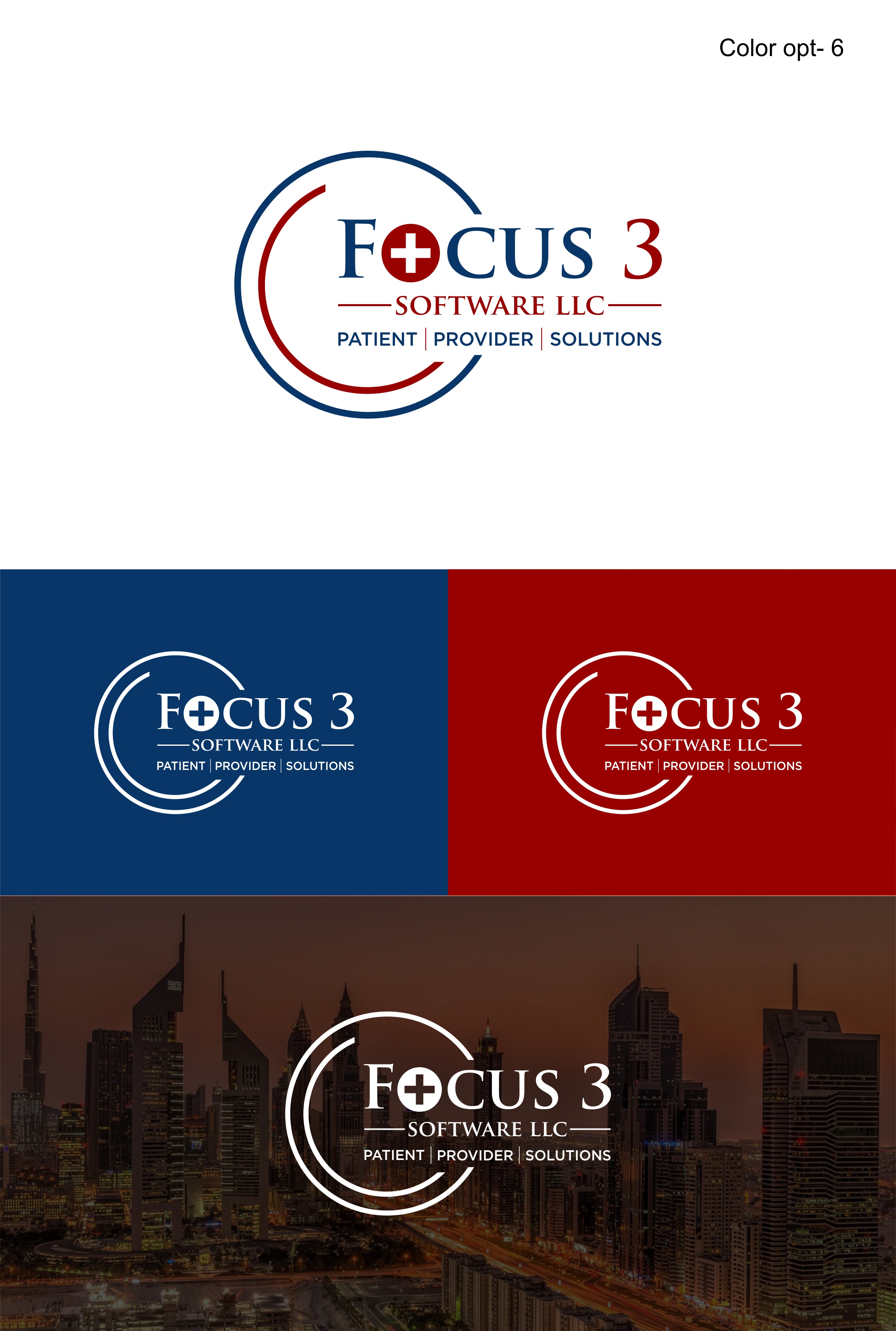 Logo Design by Sarah Graphic for Focus3 Software LLC | Design #23799362
