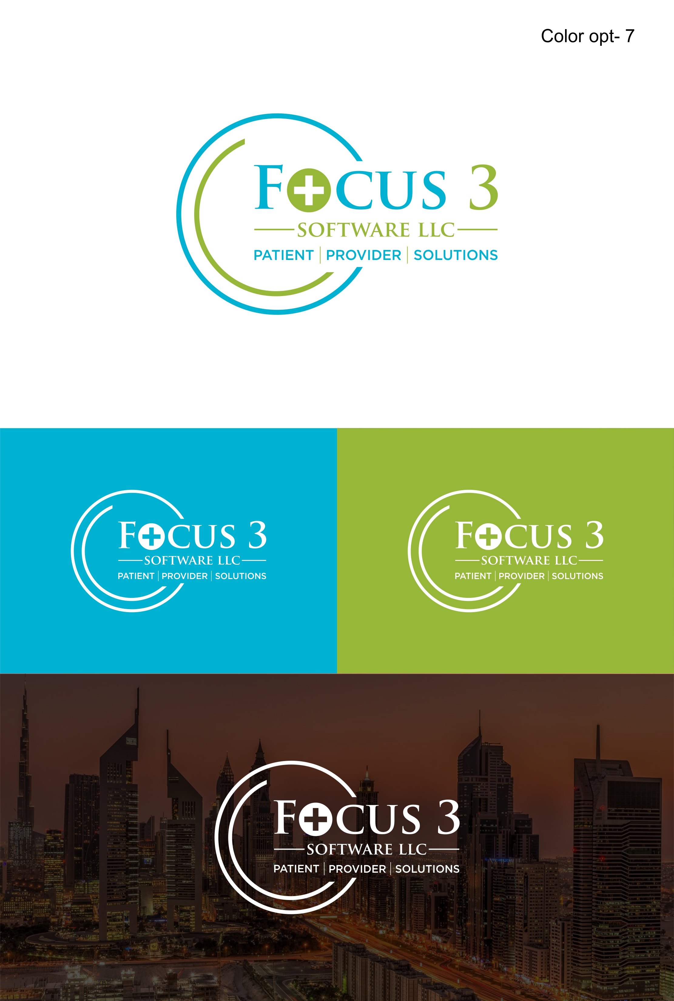 Logo Design by Sarah Graphic for Focus3 Software LLC | Design #23799422