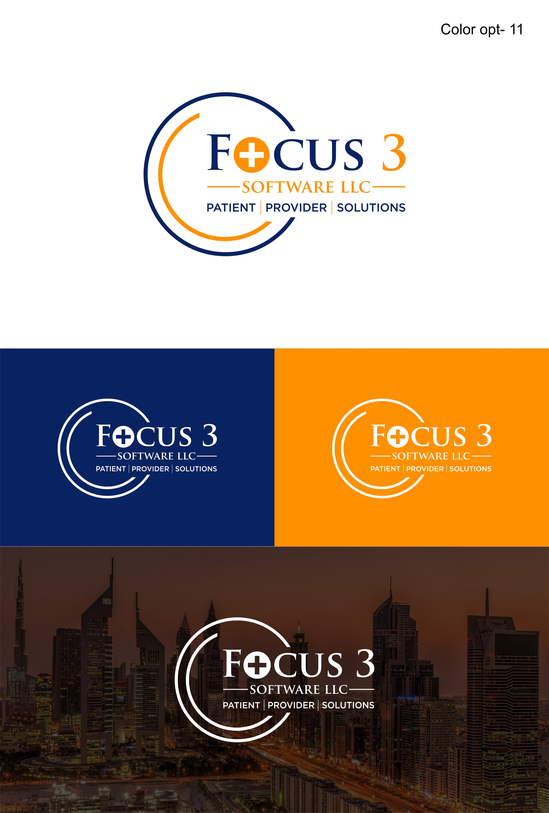 Logo Design by Sarah Graphic for Focus3 Software LLC | Design #23799790