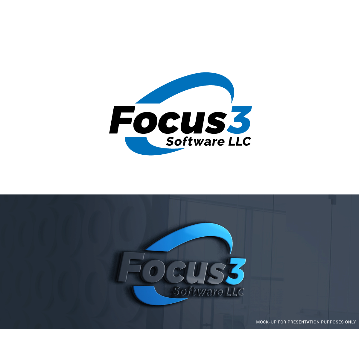 Logo Design by kimcam for Focus3 Software LLC | Design #23756877