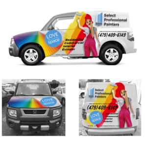 Adapt van wrap design to fit two other vehicles. | Car Wrap Design by elveneclipse