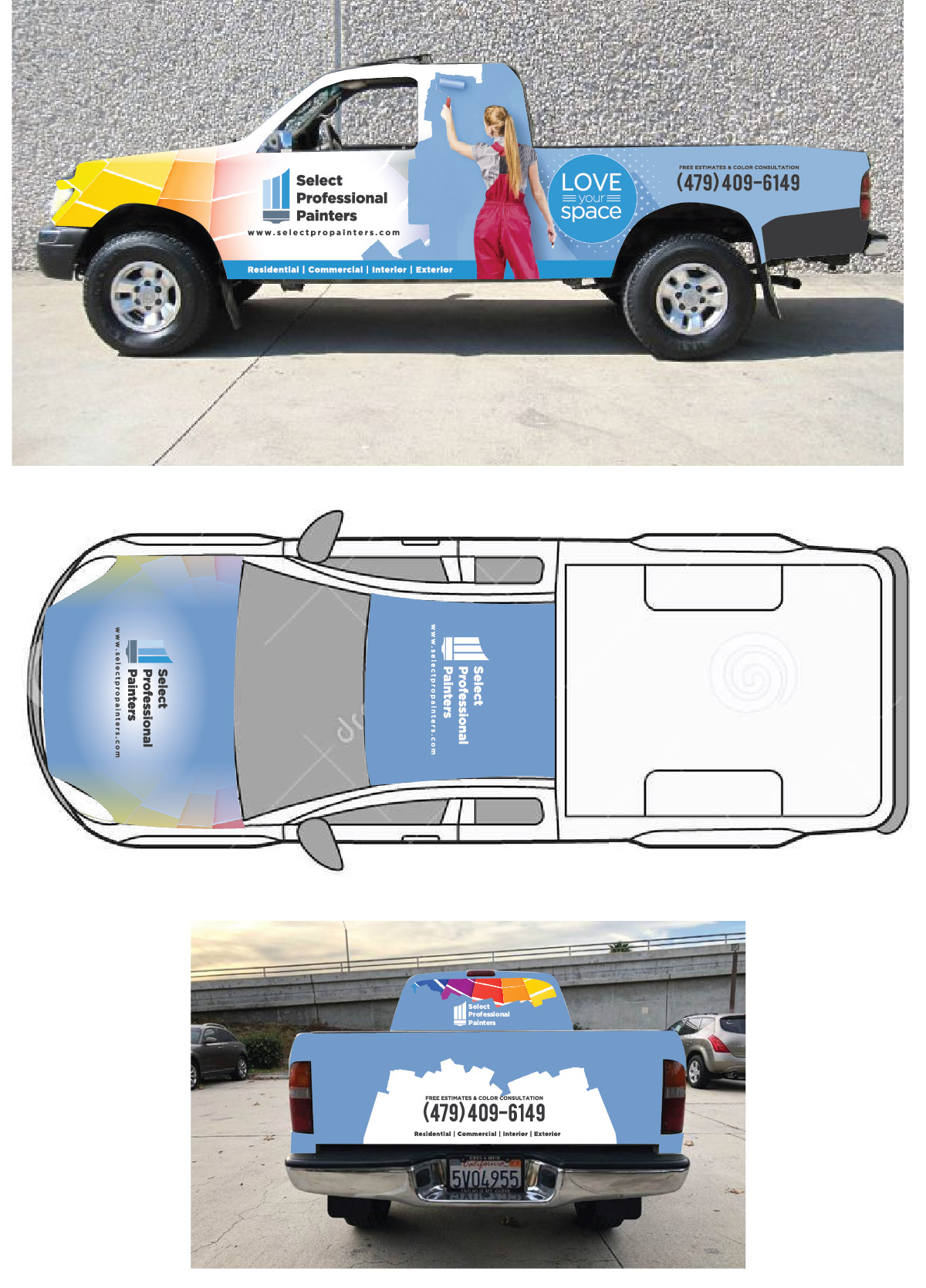 Car Wrap Design by Isnah Logo for Select Professional Painters, Inc. | Design #23771169