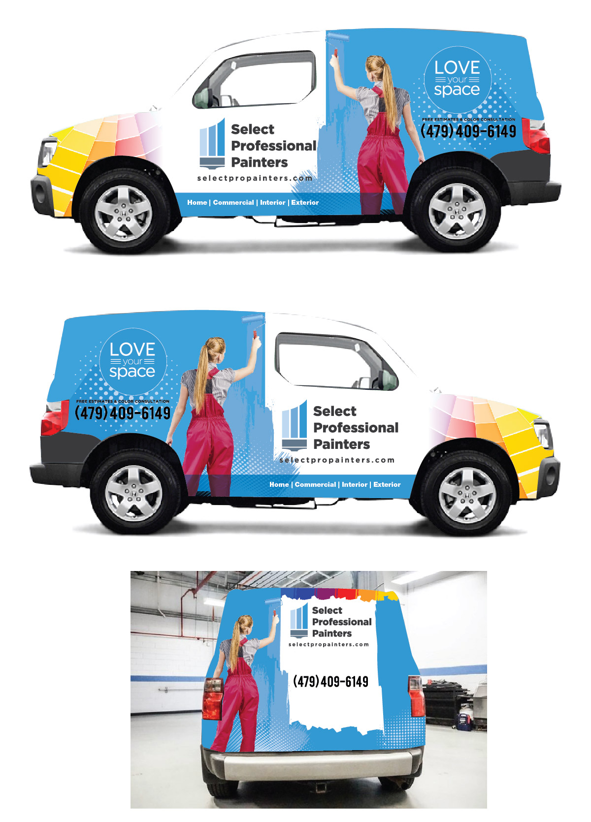 Car Wrap-Design von Isnah Logo für Select Professional Painters, Inc. | Design #24048192
