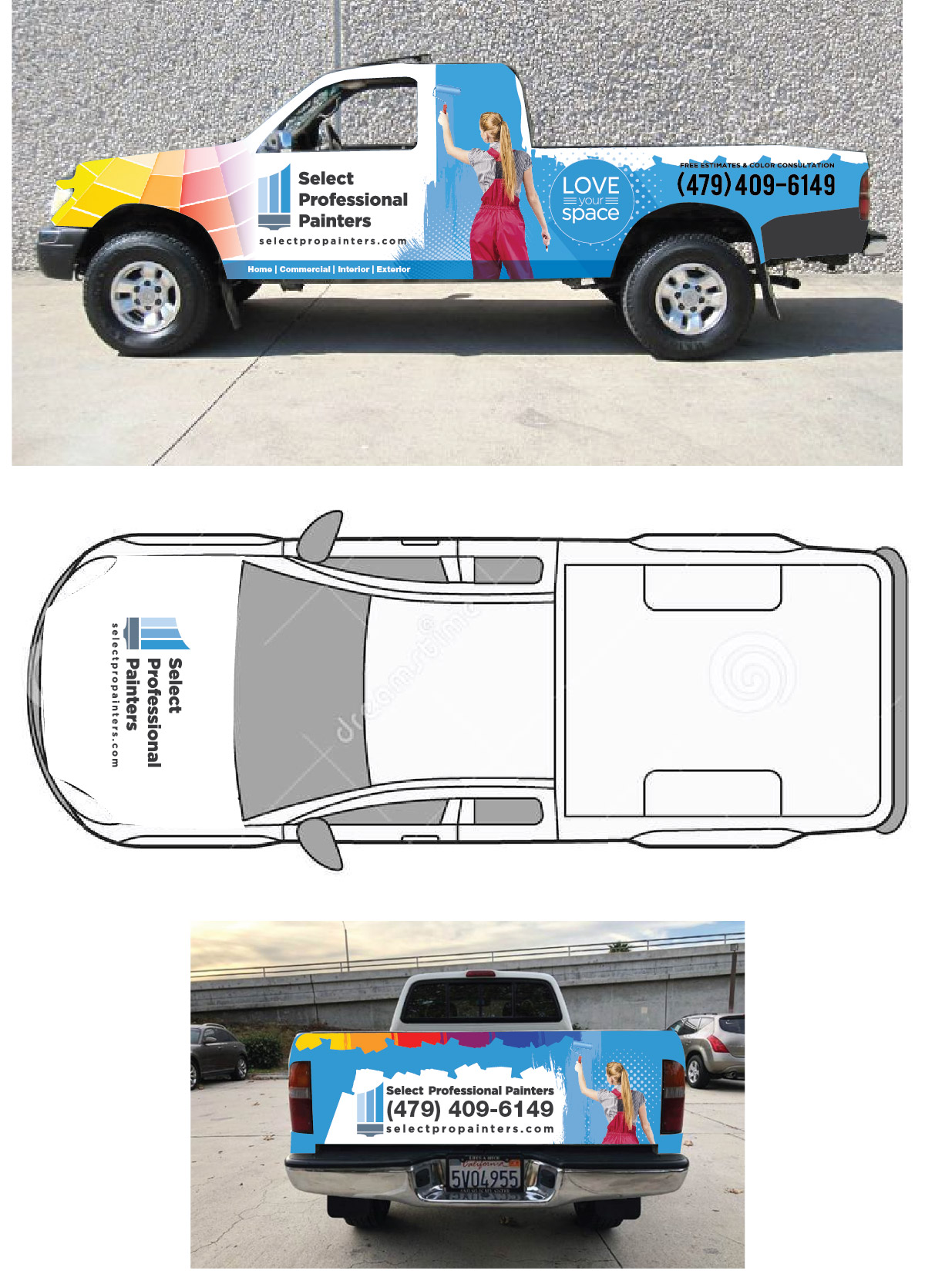 Car Wrap Design by Isnah Logo for Select Professional Painters, Inc. | Design #24048193