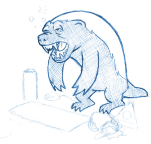 Honey Badger Hackathon Sticker | Illustration-Design von kaiser77