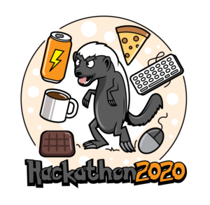 Honey Badger Hackathon Sticker | Illustration-Design von geni