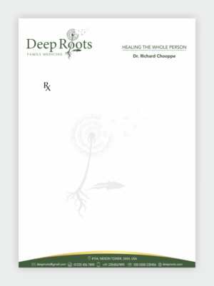 Diseño de Papelería por Savitra para Deep Roots Family Medicine | Diseño: #23706982