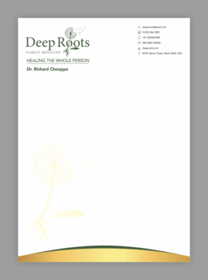 Diseño de Papelería por Savitra para Deep Roots Family Medicine | Diseño: #23707019