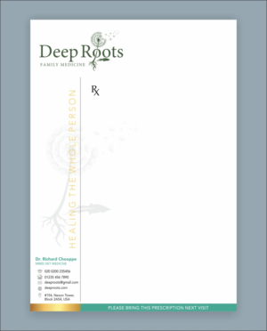 Stationery Design by Savitra for Deep Roots Family Medicine | Design: #23707502