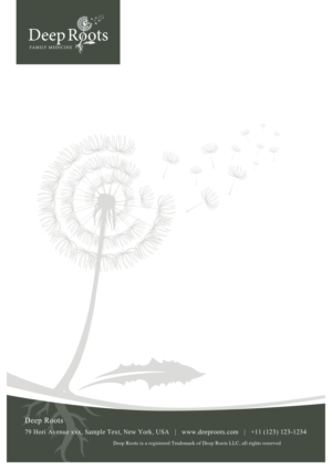 Stationery Design by DiLion for Deep Roots Family Medicine | Design: #23710969
