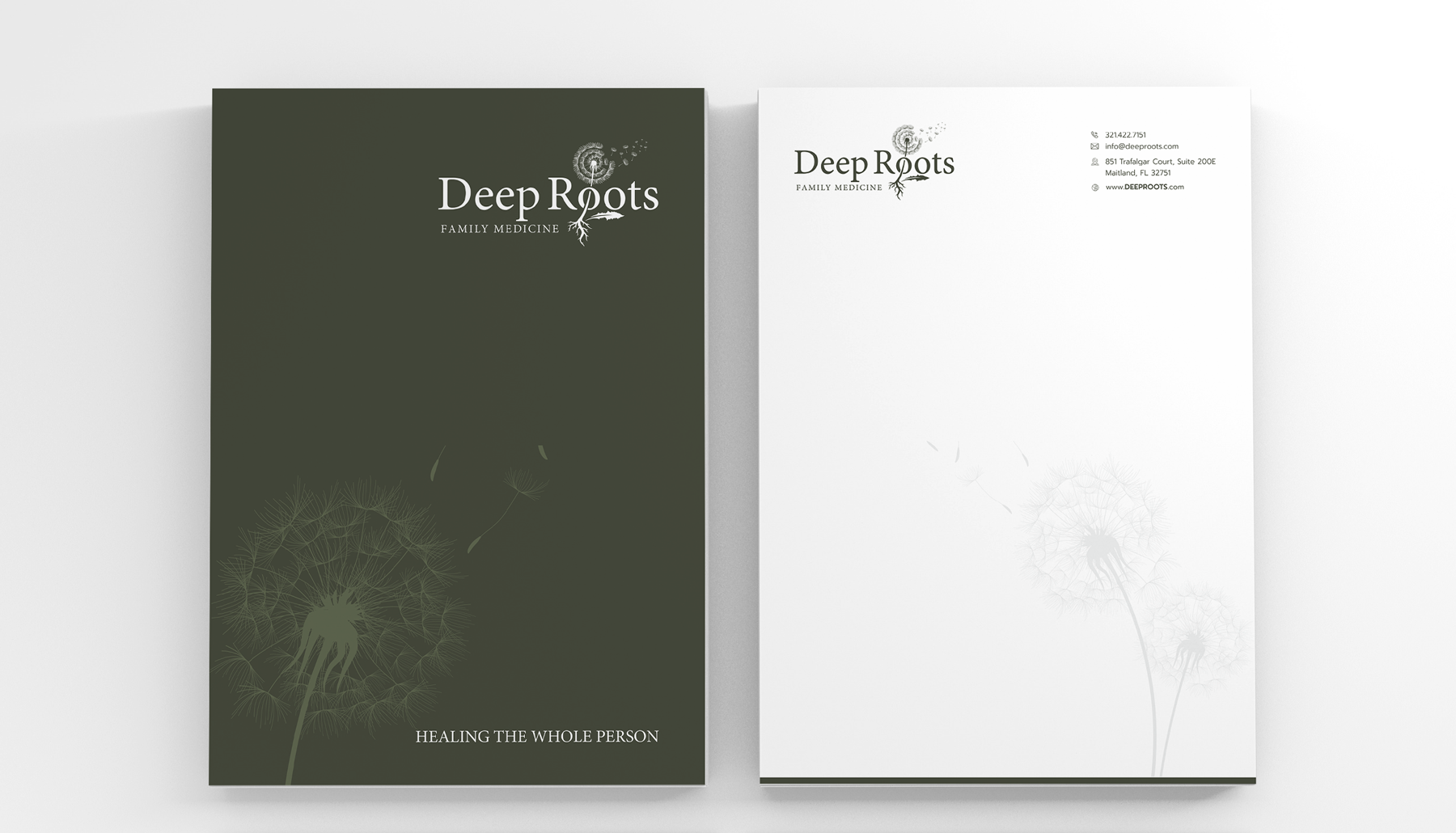 Diseño de Papelería por HYPdesign para Deep Roots Family Medicine | Diseño #23703707