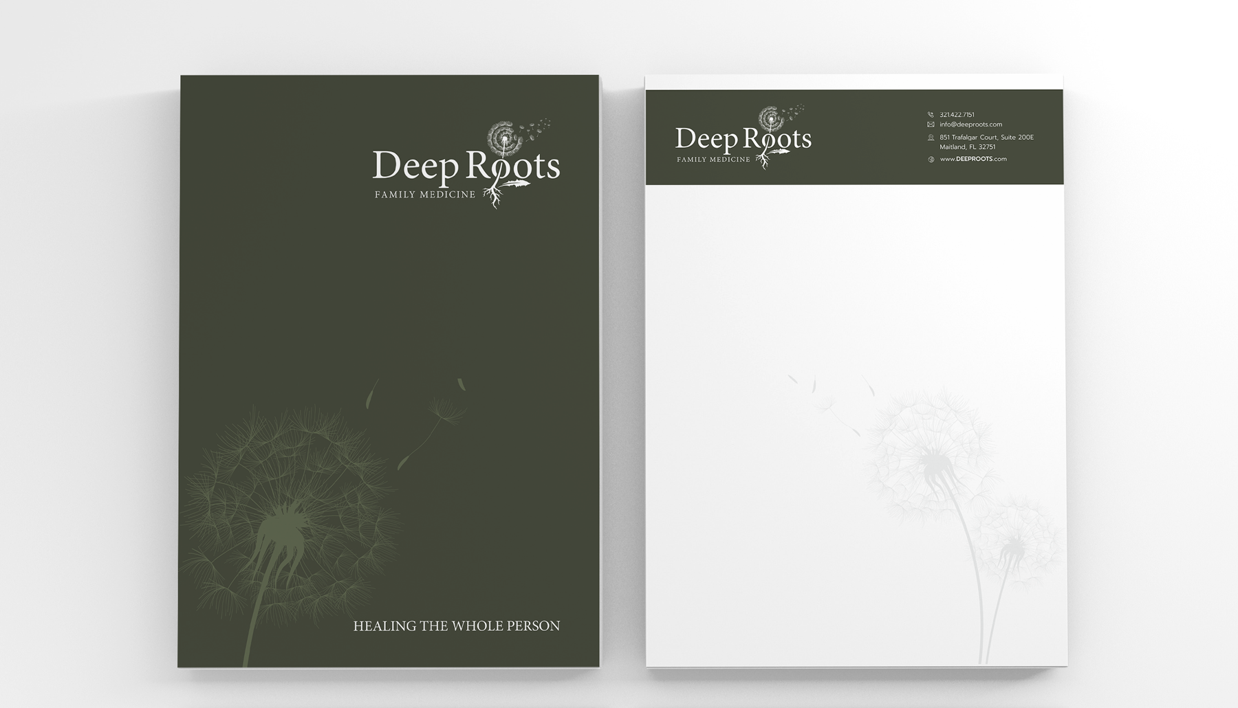 Diseño de Papelería por HYPdesign para Deep Roots Family Medicine | Diseño #23703708