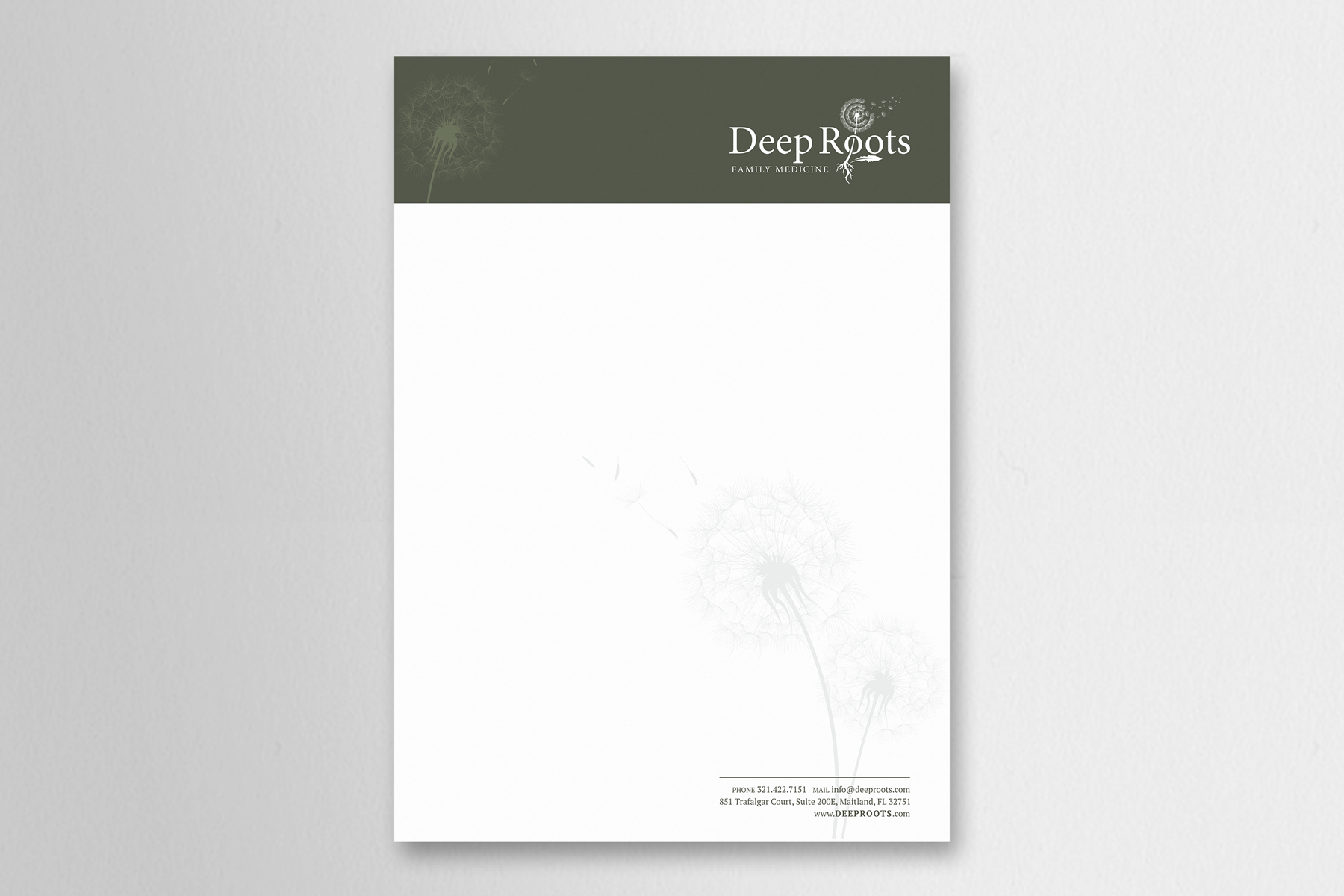 Diseño de Papelería por HYPdesign para Deep Roots Family Medicine | Diseño #23740149