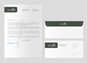 Stationery Design by chandrayaan.creative for Deep Roots Family Medicine | Design: #23709275
