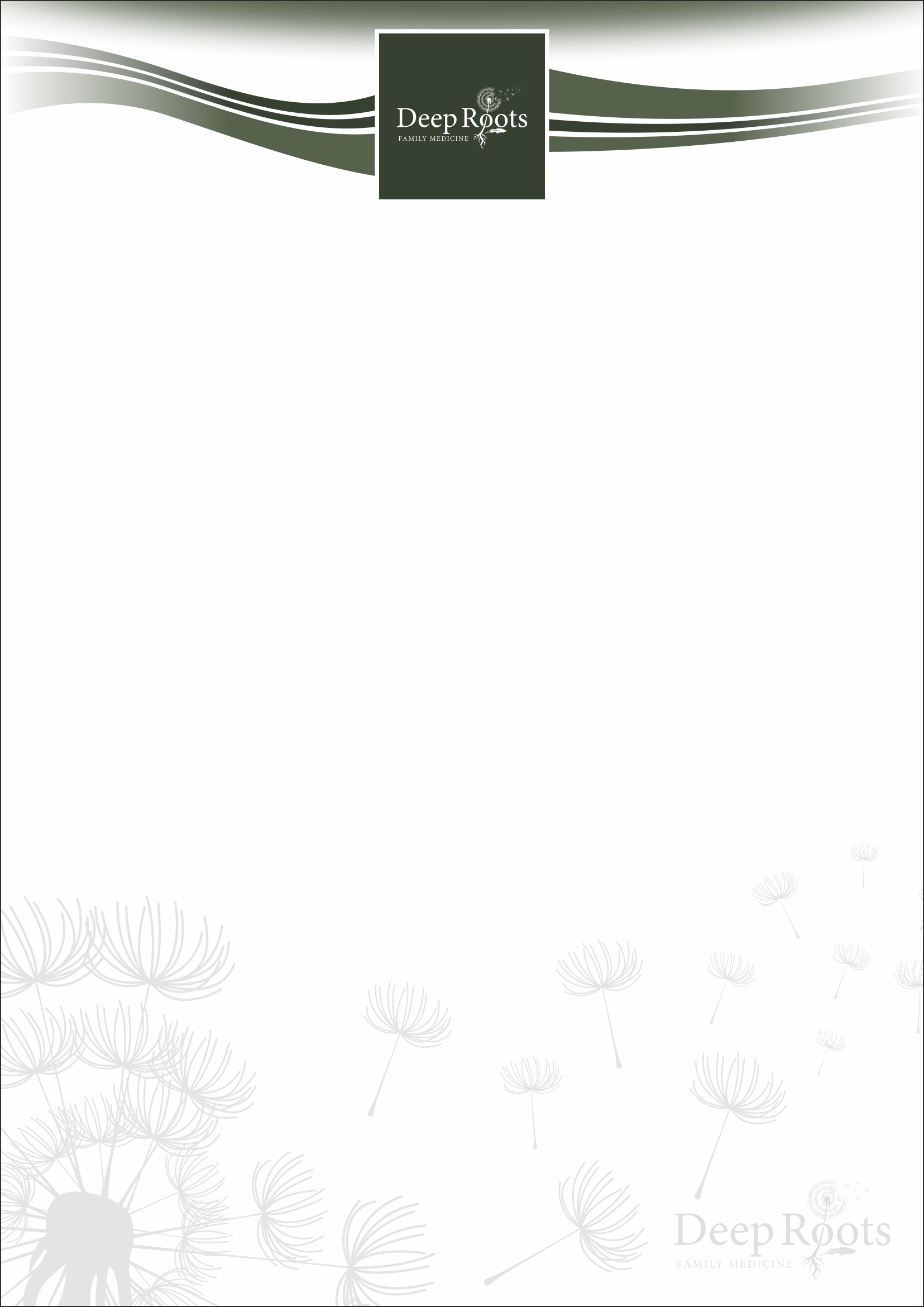 Stationery Design by henryperea25 for Deep Roots Family Medicine | Design #23714732