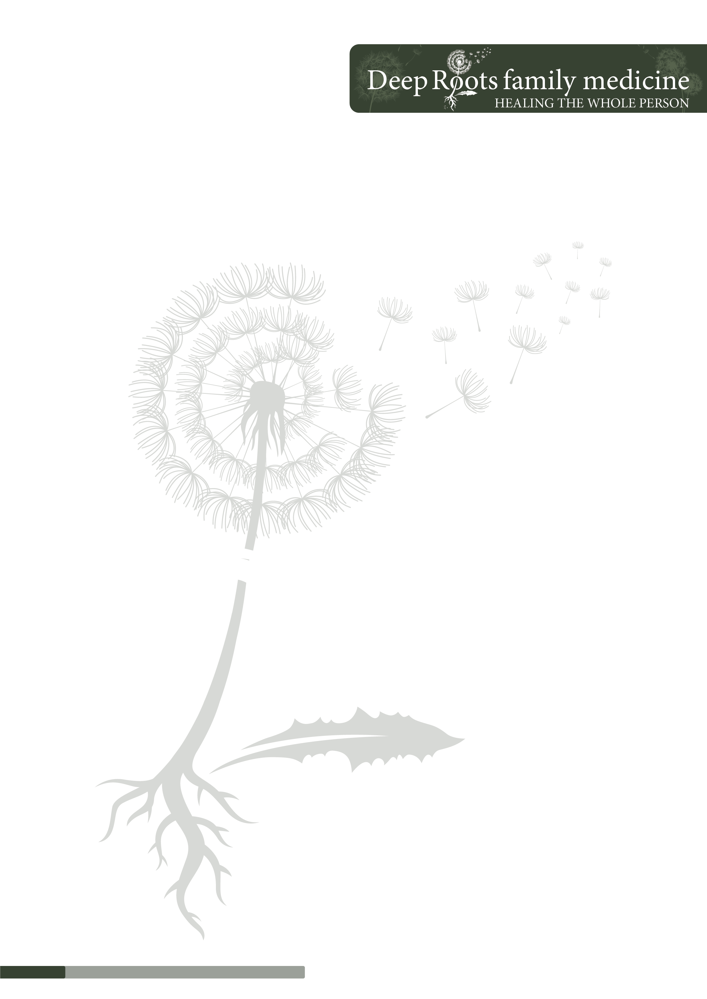 Diseño de Papelería por enjoycreativeco para Deep Roots Family Medicine | Diseño #23707112