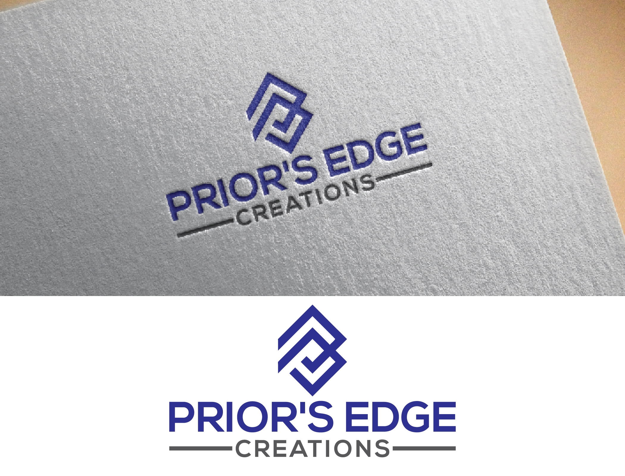 Logo Design by rakib 3 for Prior's Edge Creations | Design #23706524