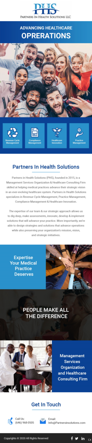 E-Mail Marketing-Design von pb für Partners In Health Solutions LLC | Design: #23720104