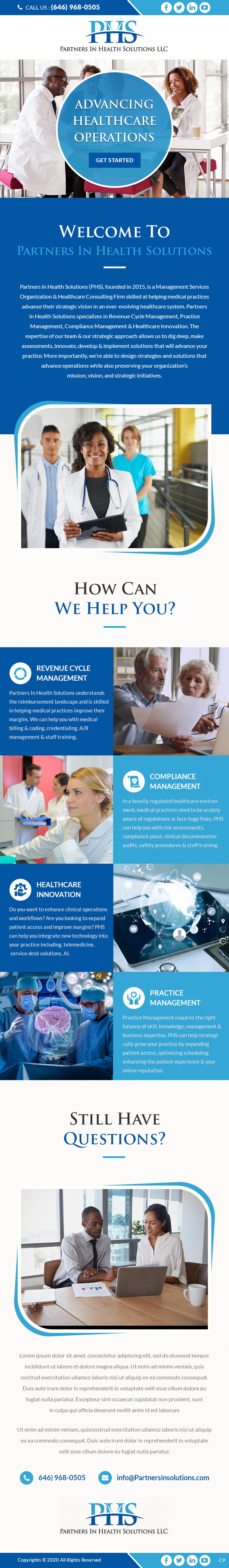 Design de Marketing Électronique par pb pour Partners In Health Solutions LLC | Design #23720106