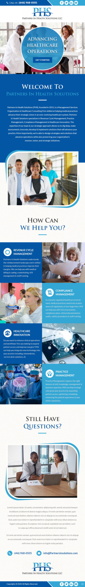 E-Mail Marketing-Design von pb für Partners In Health Solutions LLC | Design: #23720106