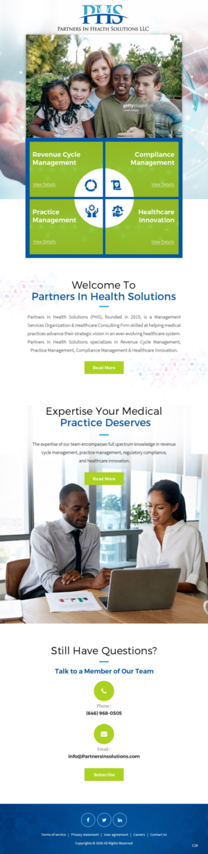 E-Mail Marketing-Design von pb für Partners In Health Solutions LLC | Design: #23720108