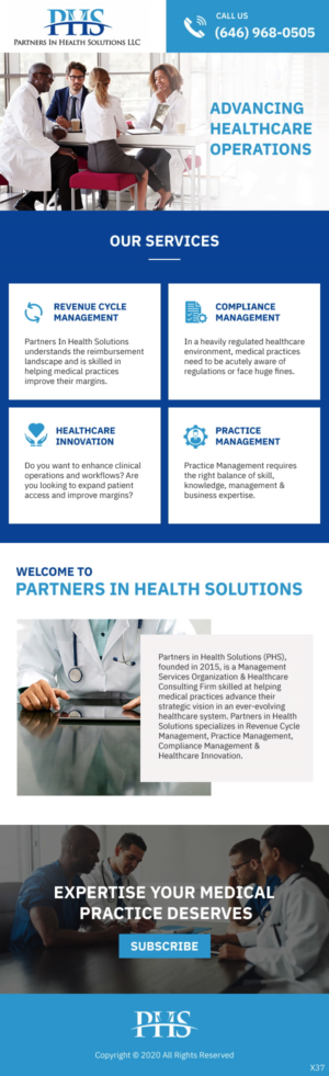 E-Mail Marketing-Design von pb für Partners In Health Solutions LLC | Design: #23720119