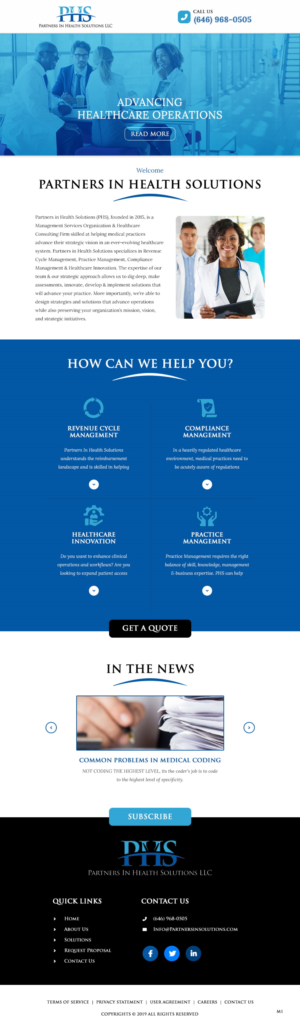 E-Mail Marketing-Design von pb für Partners In Health Solutions LLC | Design: #23720121