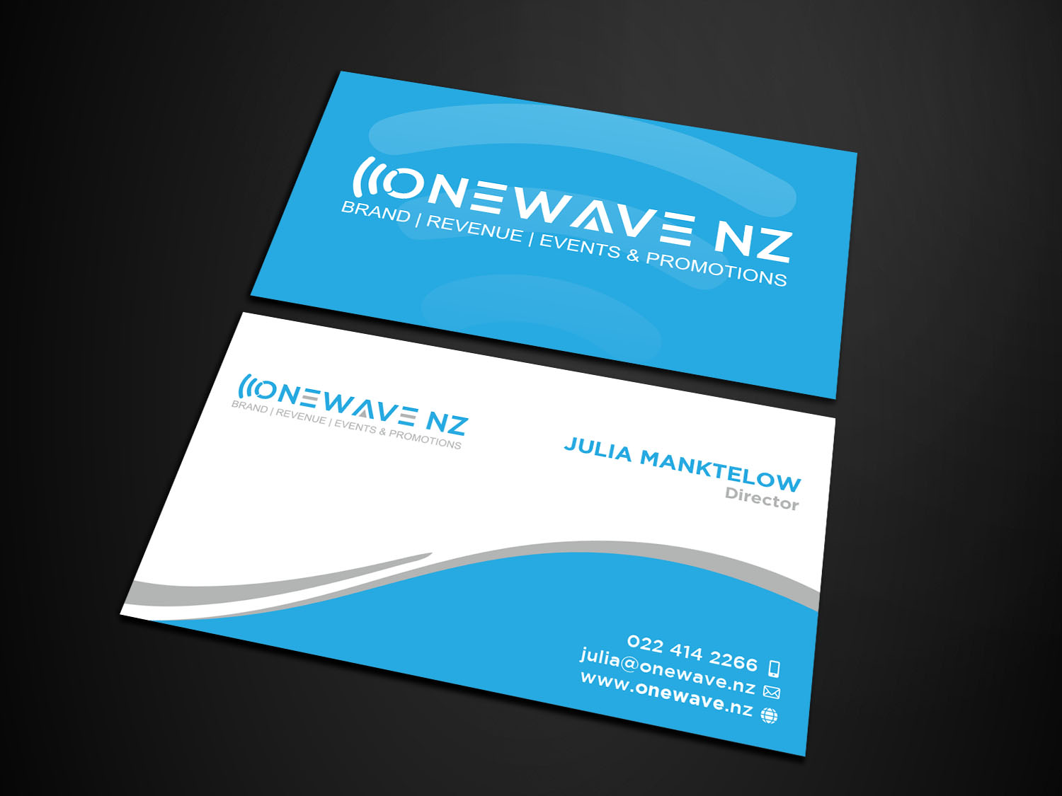 Business Card Design by Verified artistry for Onewave NZ | Design #23708816