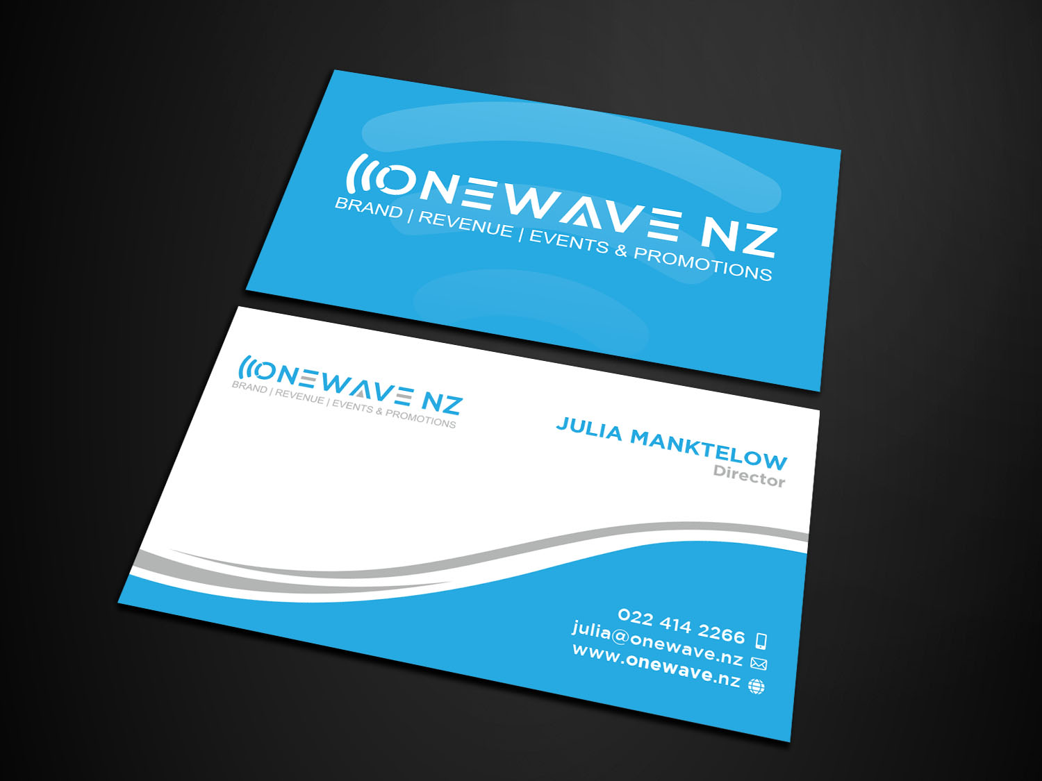 Business Card Design by Verified artistry for Onewave NZ | Design #23708819