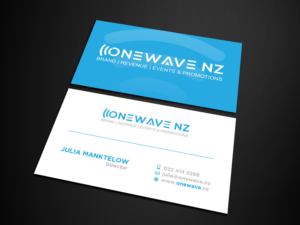 Business Card Design by Verified artistry (Design garden) for Onewave NZ | Design: #23708820