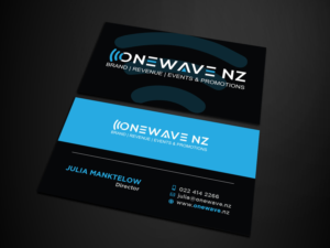 Business Card Design by Verified artistry (Design garden) for Onewave NZ | Design: #23708831