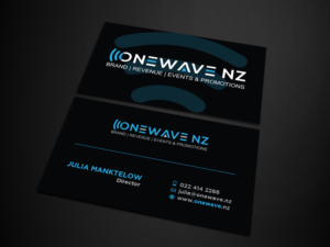 Business Card Design by Verified artistry (Design garden) for Onewave NZ | Design: #23708833