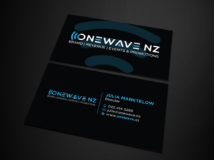 Business Card Design by Verified artistry (Design garden) for Onewave NZ | Design: #23708834