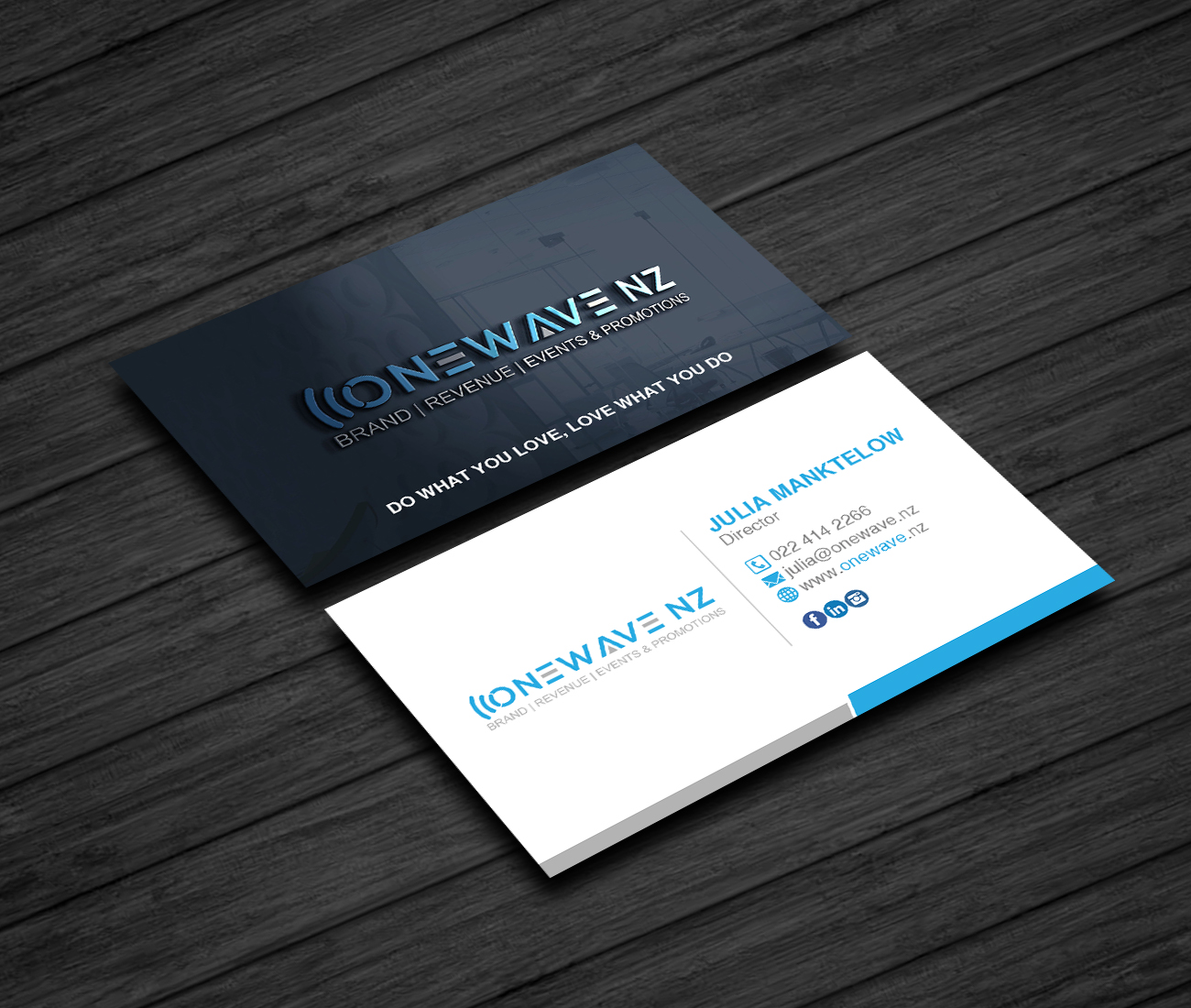 Business Card Design by Creations Box 2015 for Onewave NZ | Design #23707611