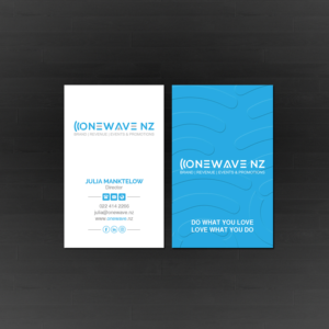 Diseño de Tarjeta de Presentación por Creations Box 2015 para Onewave NZ | Diseño: #23711093