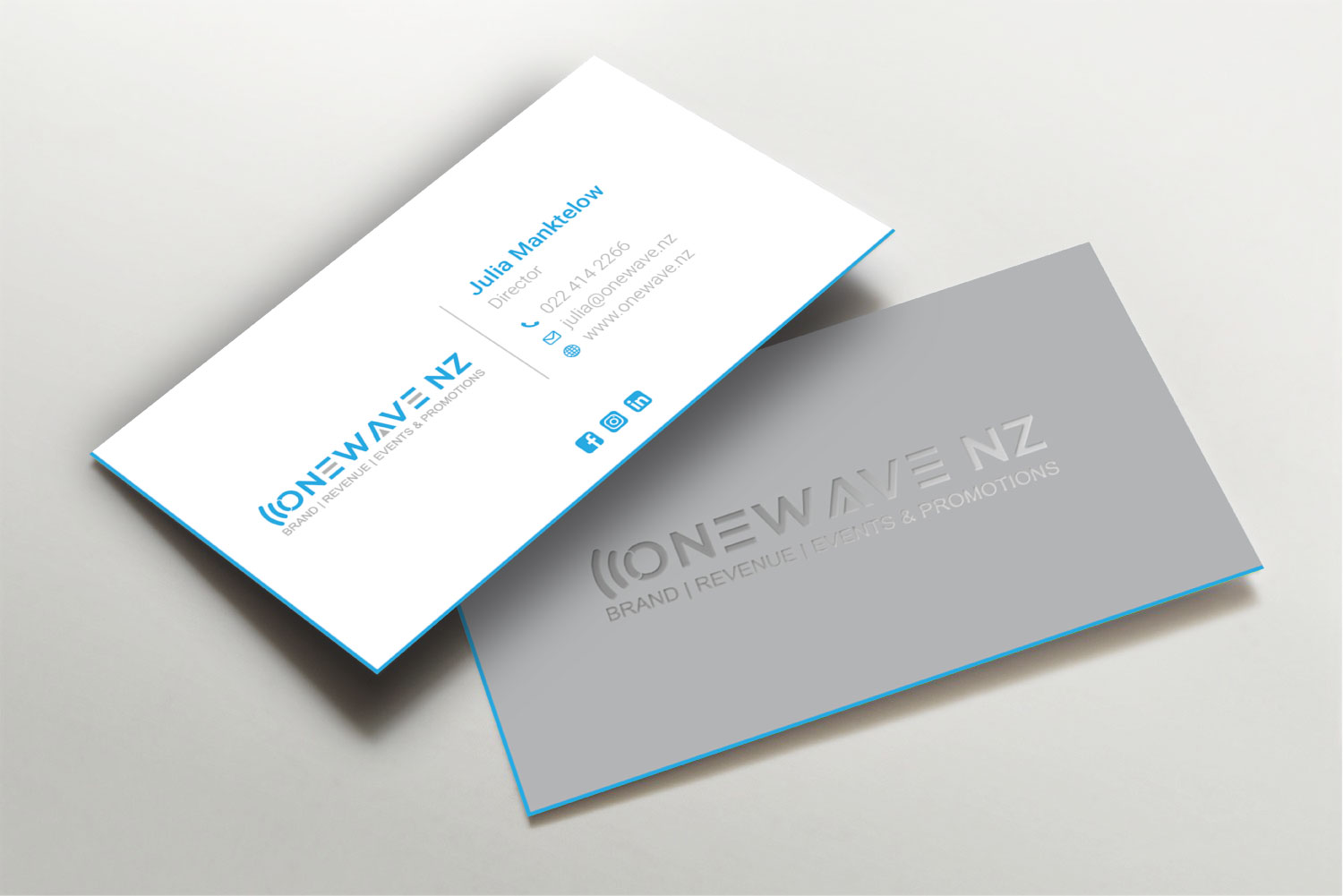 Business Card Design by LAXMI DESIGNHUB for Onewave NZ | Design #23708065