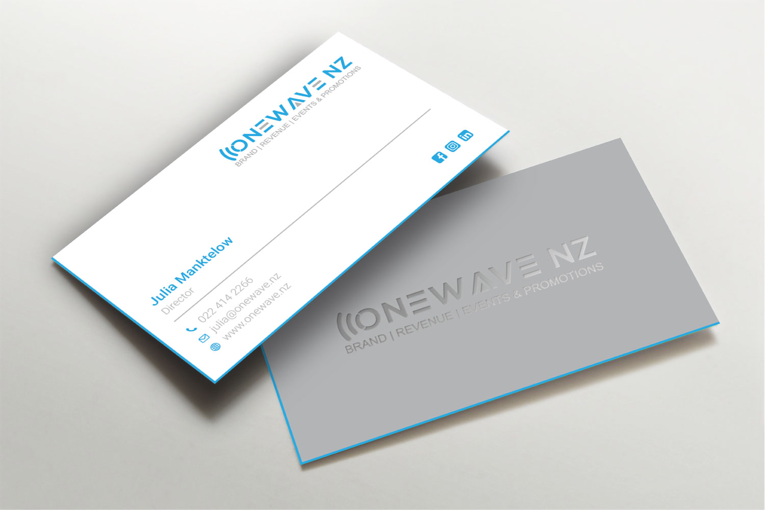 Business Card Design by LAXMI DESIGNHUB for Onewave NZ | Design #23708067