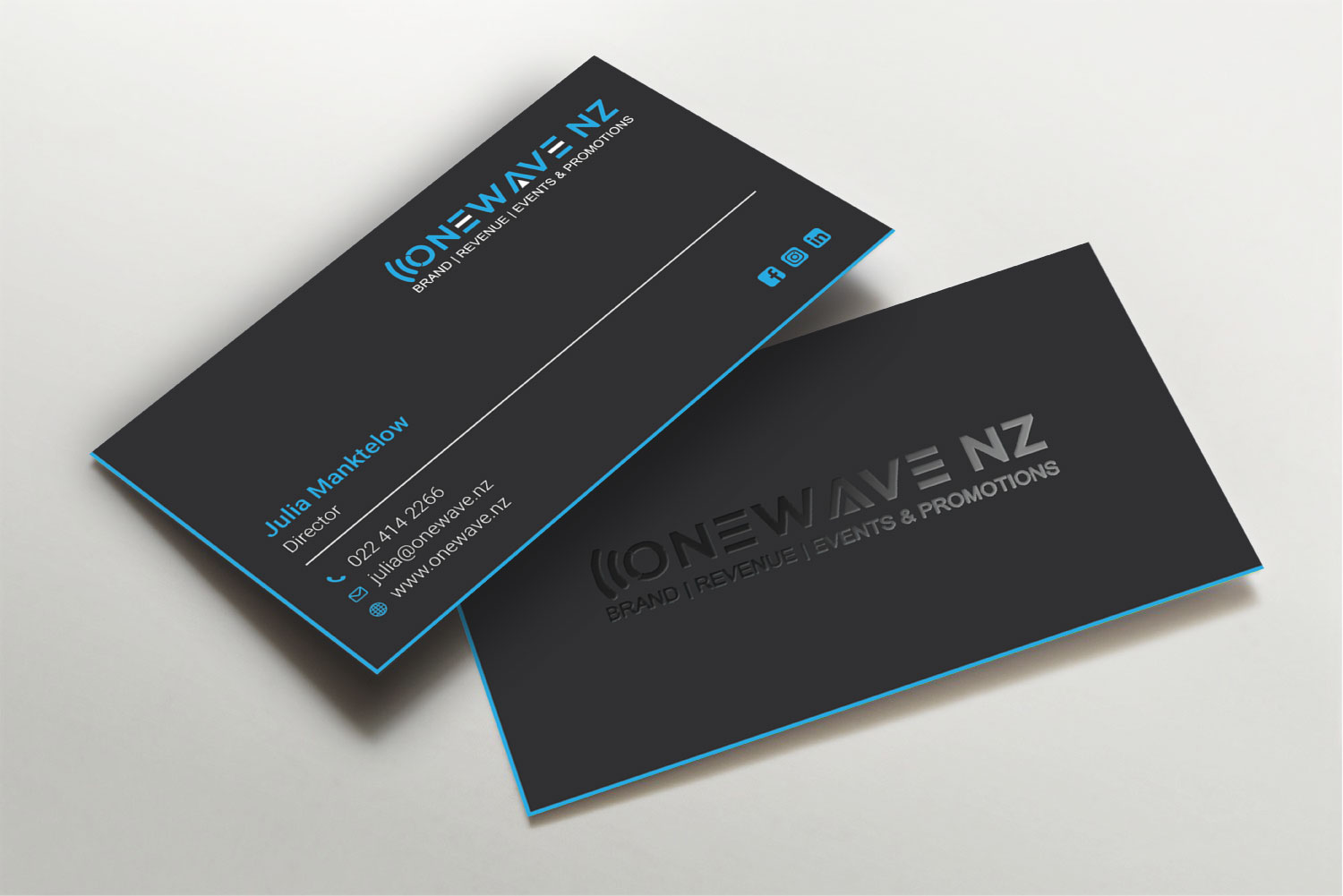 Business Card Design by LAXMI DESIGNHUB for Onewave NZ | Design #23708164