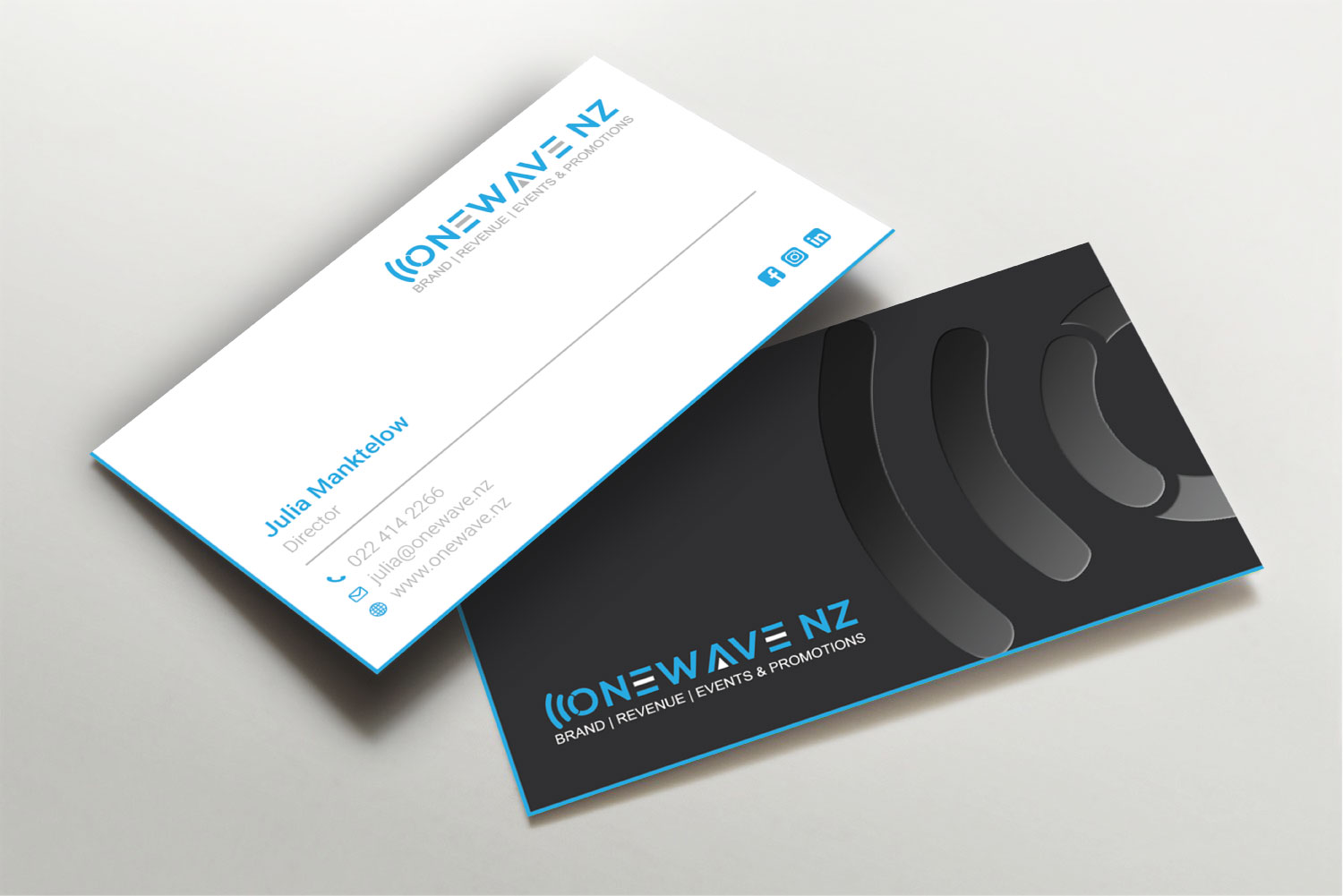 Business Card Design by LAXMI DESIGNHUB for Onewave NZ | Design #23708218