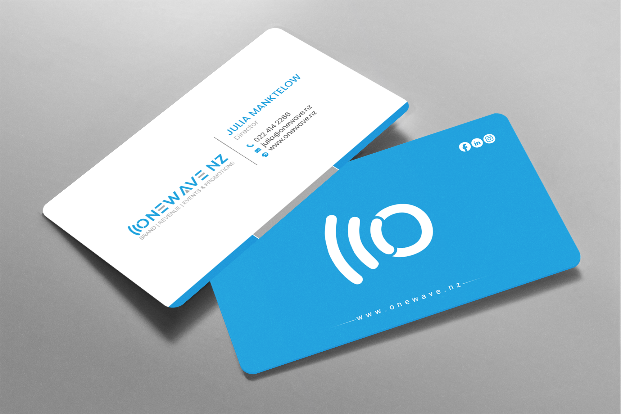 Business Card Design by chandrayaan.creative for Onewave NZ | Design #23707314