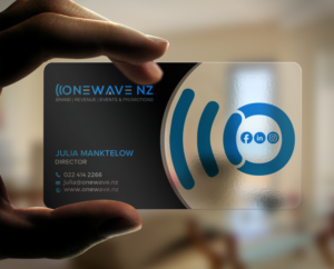 Business Card Design by chandrayaan.creative for Onewave NZ | Design: #23707333