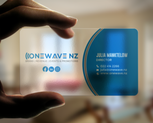 Business Card Design by chandrayaan.creative for Onewave NZ | Design: #23707335