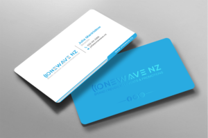 Business Card Design by chandrayaan.creative for Onewave NZ | Design: #23707337