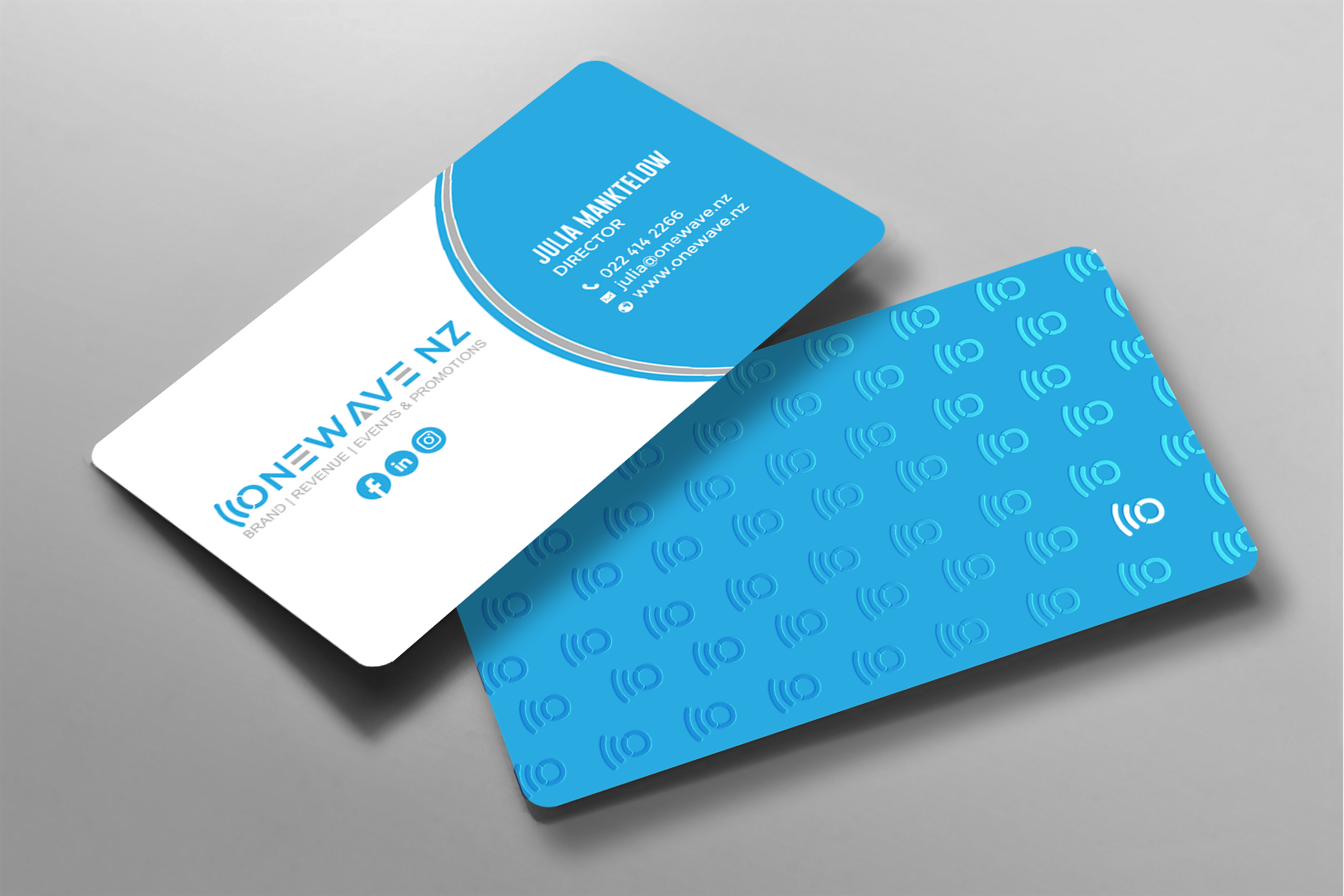 Business Card Design by chandrayaan.creative for Onewave NZ | Design #23707340
