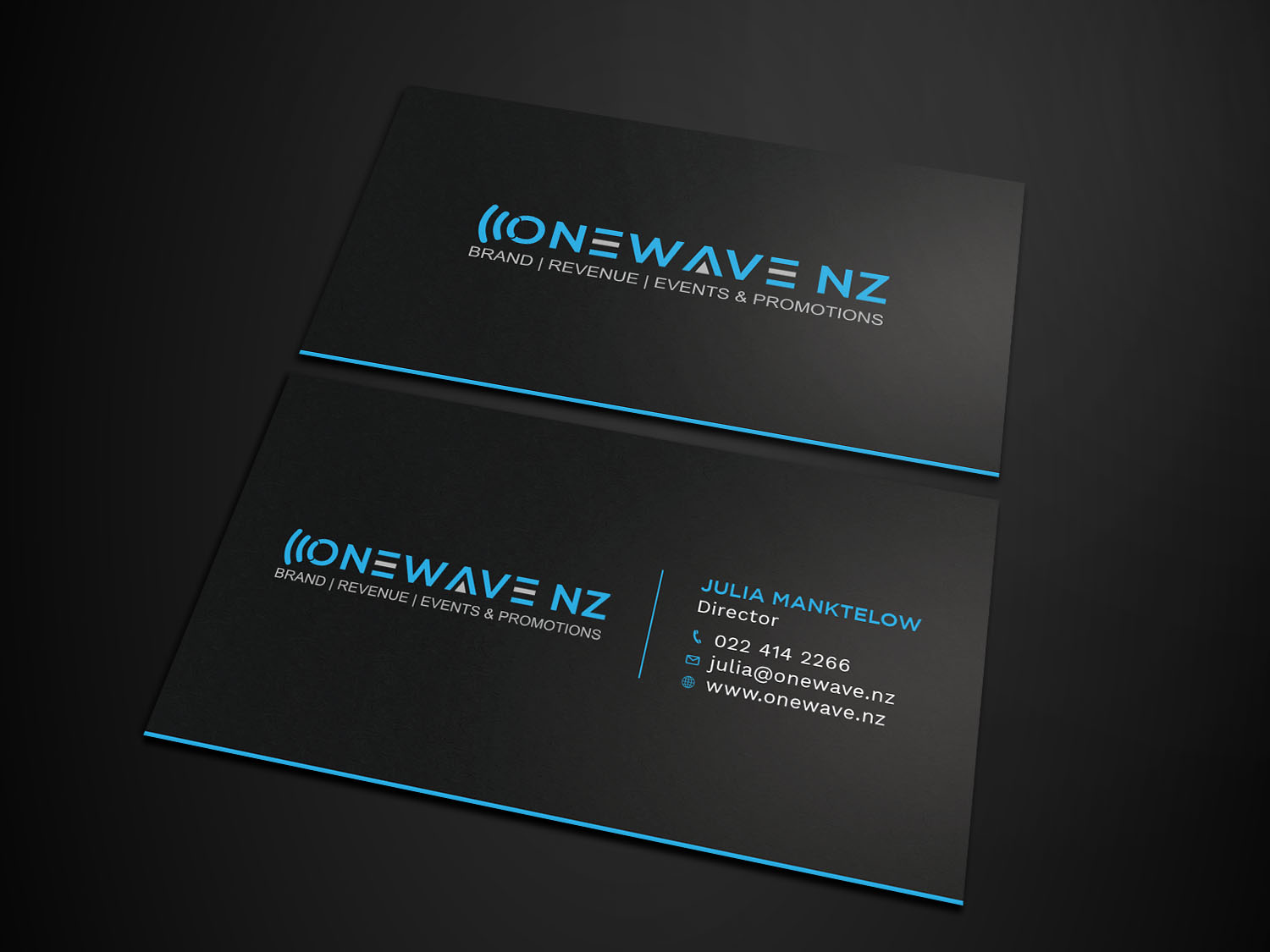 Visitenkarten-Design von Tripti Ranjan Gain für Onewave NZ | Design #23706131